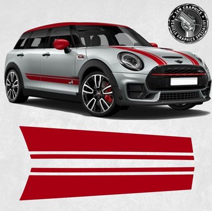 Picture of Mini F54 Clubman Cooper  S / JCW All4  Bonnet Stripes / Stickers
