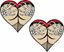 Picture of Heart Skeliton Pinup Decals / Stickers