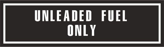 Picture of Land Rover Defender Series 1 / 2 Unleaded Fuel Only Decal / Sticker