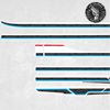 Picture of Ford Ranger 2022 onwards side Stripes Decals / Stickers