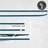 Picture of Ford Ranger 2022 onwards side Stripes Decals / Stickers