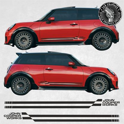 Picture of Mini F65 / F66 Cooper / Cooper S / JCW side Stripes / Stickers