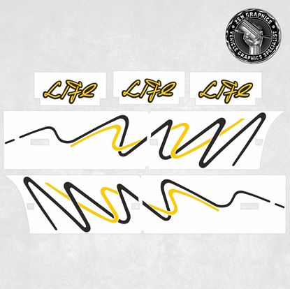 Picture of Vauxhall Nova Life replacement  side and rear Decals / Stickers