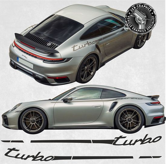 Picture of 992 Turbo 50 Years side Stripes
