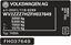 Picture of VW T5.1 California SE T32 replacement VIN Decals / Stickers