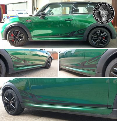 Picture of Mini F56 side Night Jack Stripes / Stickers