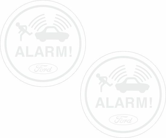 Picture of Ford Escort MK5 / MK6 RS Cosworth Anti Theft Alarm Decals / Stickers