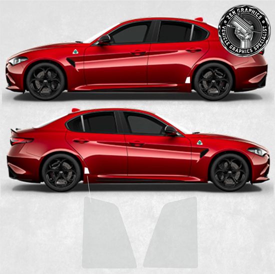 Picture of Alfa Romeo Giulia Quadrifoglio side rear quarter Stone Guard PPF