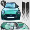 Picture of Gloss Black / Transparent OEM spec Mini F65 / F66 Cooper S Bonnet Stripes / Stickers