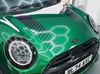 Picture of Gloss Black / Transparent OEM spec Mini F65 / F66 Cooper S Bonnet Stripes / Stickers