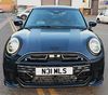Picture of Ghost Matte Black / Transparent Mini F65 / F66 Cooper S Bonnet Stripes / Stickers