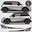Picture of Mini F56 3 Door / F57 Cabriolet side Night Jack Stripes / Stickers