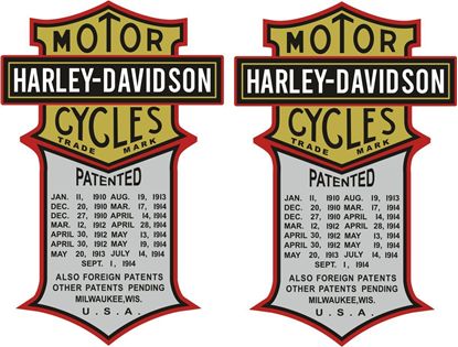 Picture of Harley Davidson Patented Decals / Stickers