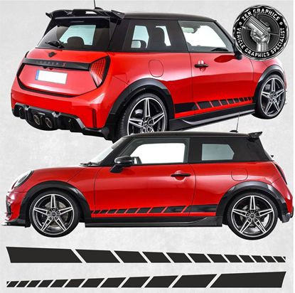 Picture of Mini F65 / F66 Cooper / Cooper S / JCW side Stripes / Stickers