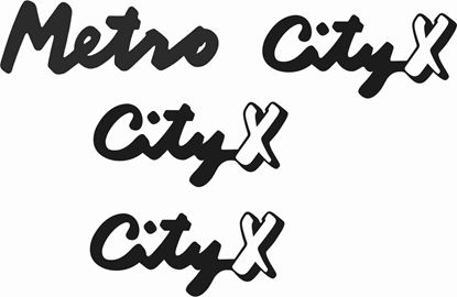 Picture of Austin Metro City X replacement side & rear Decals / Stickers