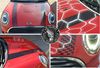 Picture of Mini F55 / F56 Transparent and Black 2024 Style Bonnet Stripes