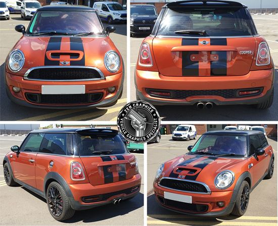 Picture of Mini R56 Cooper S Dual Sport Bonnet and rear Stripes
