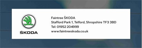 Picture of Faintree  Skoda- Telford Dealer rear glass Sticker