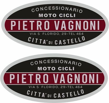 Picture of Pietroi Vagnoni  Vespa / Lambretta Scooter Dealer Decals / Stickers