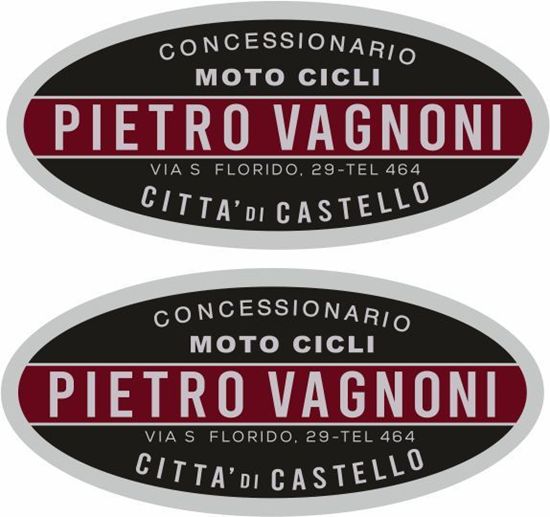 Picture of Pietroi Vagnoni  Vespa / Lambretta Scooter Dealer Decals / Stickers