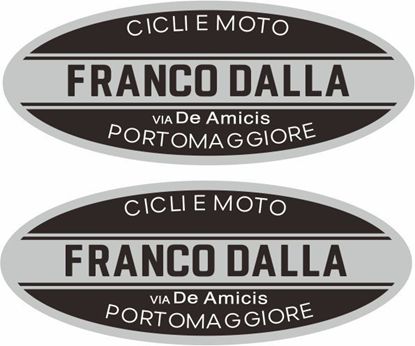 Picture of Franco Dalla Vespa / Lambretta Scooter Dealer Decals / Stickers