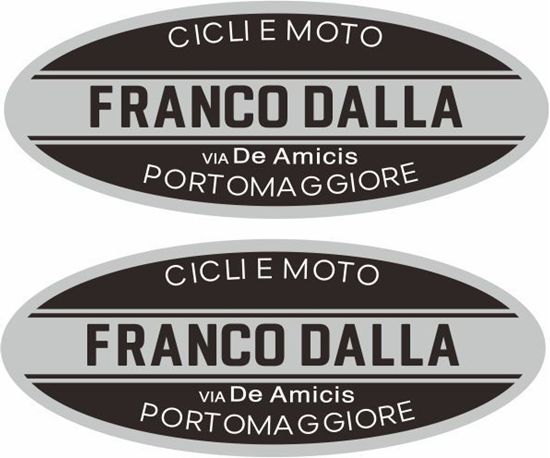 Picture of Franco Dalla Vespa / Lambretta Scooter Dealer Decals / Stickers