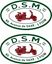 Picture of D.S.M. Vespa / Lambretta Scooter Dealer Decals / Stickers