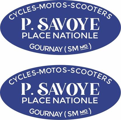 Picture of P Savoye Vespa / Lambretta Scooter Dealer Decals / Stickers