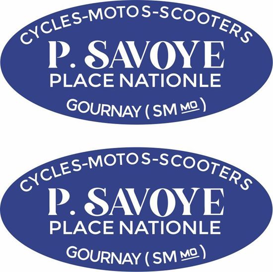 Picture of P Savoye Vespa / Lambretta Scooter Dealer Decals / Stickers