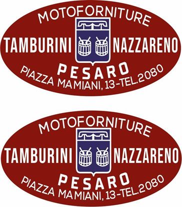 Picture of Tamburini Nazzareno  Vespa / Lambretta Scooter Dealer Decals / Stickers