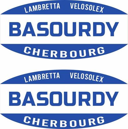 Picture of Basourdy Vespa / Lambretta Scooter Dealer Decals / Stickers