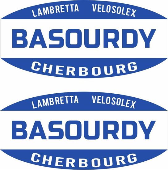 Picture of Basourdy Vespa / Lambretta Scooter Dealer Decals / Stickers