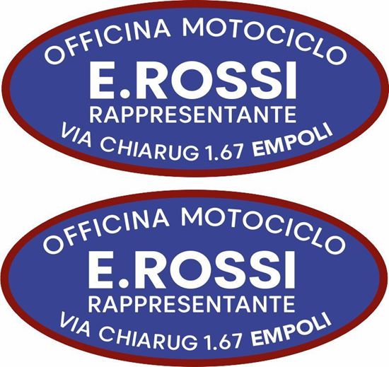 Picture of E.Rossi Vespa / Lambretta Scooter Dealer Decals / Stickers