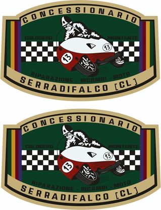Picture of Serradifalco Vespa / Lambretta Scooter Dealer Decals / Stickers