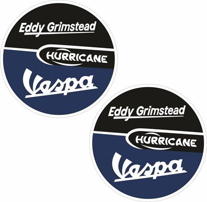 Picture of Eddy Grimstead Vespa / Lambretta Scooter Dealer Decals / Stickers