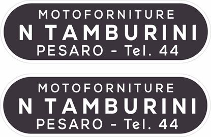 Picture of N Tamburini  Vespa / Lambretta Scooter Dealer Decals / Stickers