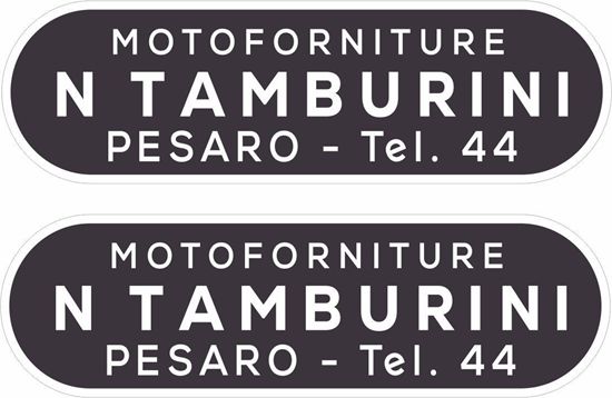 Picture of N Tamburini  Vespa / Lambretta Scooter Dealer Decals / Stickers