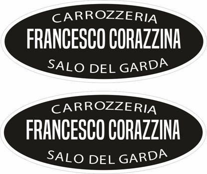 Picture of Francesco Corazzina Vespa / Lambretta Scooter Dealer Decals / Stickers