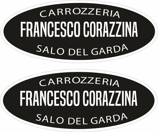 Picture of Francesco Corazzina Vespa / Lambretta Scooter Dealer Decals / Stickers