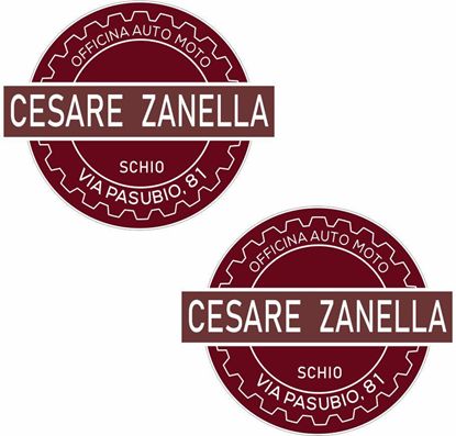 Picture of Cesare Zanella Scho Vespa / Lambretta Scooter Dealer Decals / Stickers