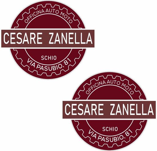 Picture of Cesare Zanella Scho Vespa / Lambretta Scooter Dealer Decals / Stickers