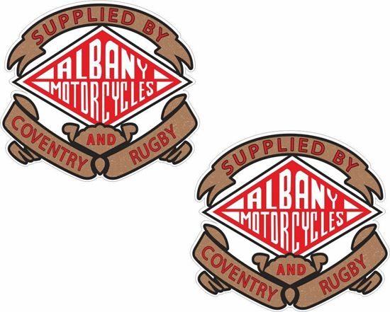 Picture of Albany Motorcycles Coventry Rugby Dealer Decals / Stickers