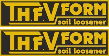 Picture of Cousins T.H.F V Form Soil Loosener Decals / Stickers