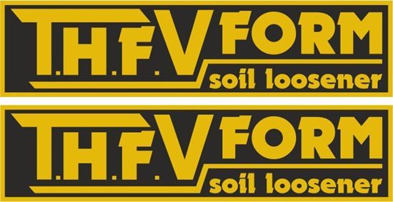Picture of Cousins T.H.F V Form Soil Loosener Decals / Stickers