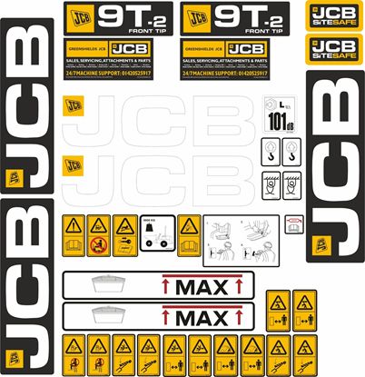 Picture of JCB 9T.2 Dumper replacement Decals / Stickers
