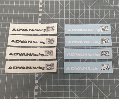 Picture of Advan Racing RS Wheel replacement Decals / Stickers