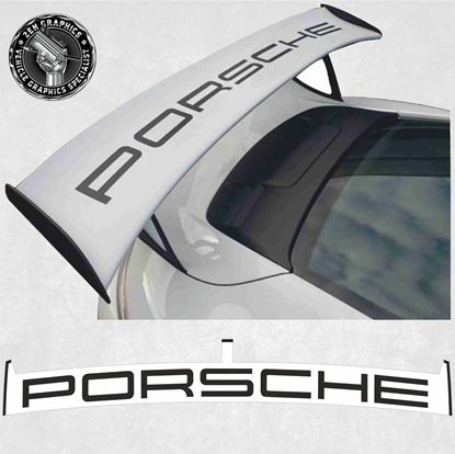 Picture of 991 GT3 RS  Weissach rear Wing Decal / Sticker