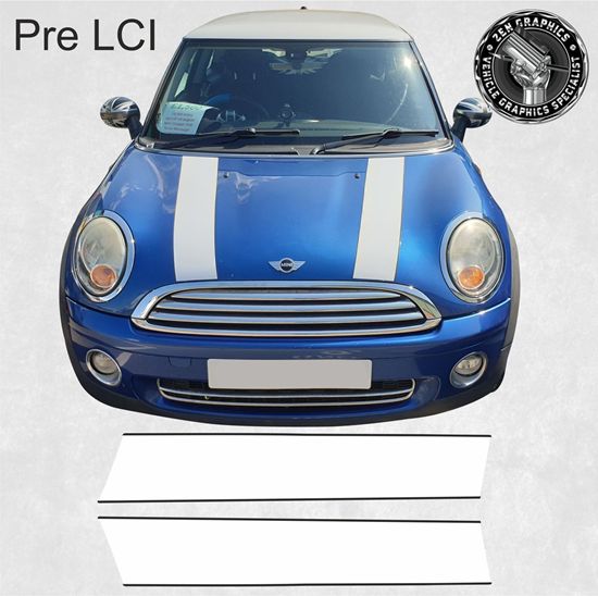 Picture of Mini Cooper Pre LCi R55 5 Door / R56 3 Door / R57 Cabriolet Bonnet Stripes