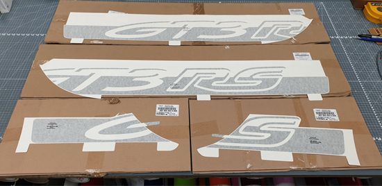 Picture of Genuine Porsche 992 GT3 RS  side Stripes Matte Black