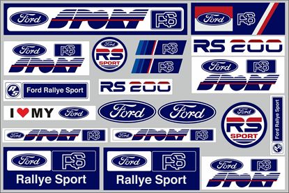 Picture of Ford RS 200 Rallye Sport Sticker Sheet